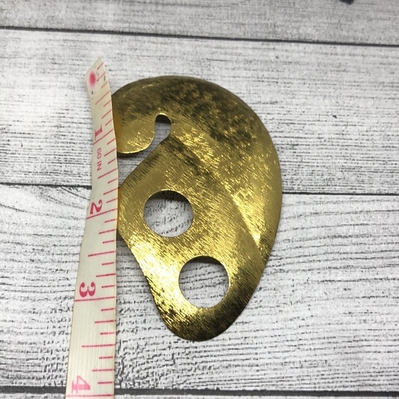 𝅺Vintage handmade artisan brualist/modernist style unusual funky brooch pin - Picture 4 of 5